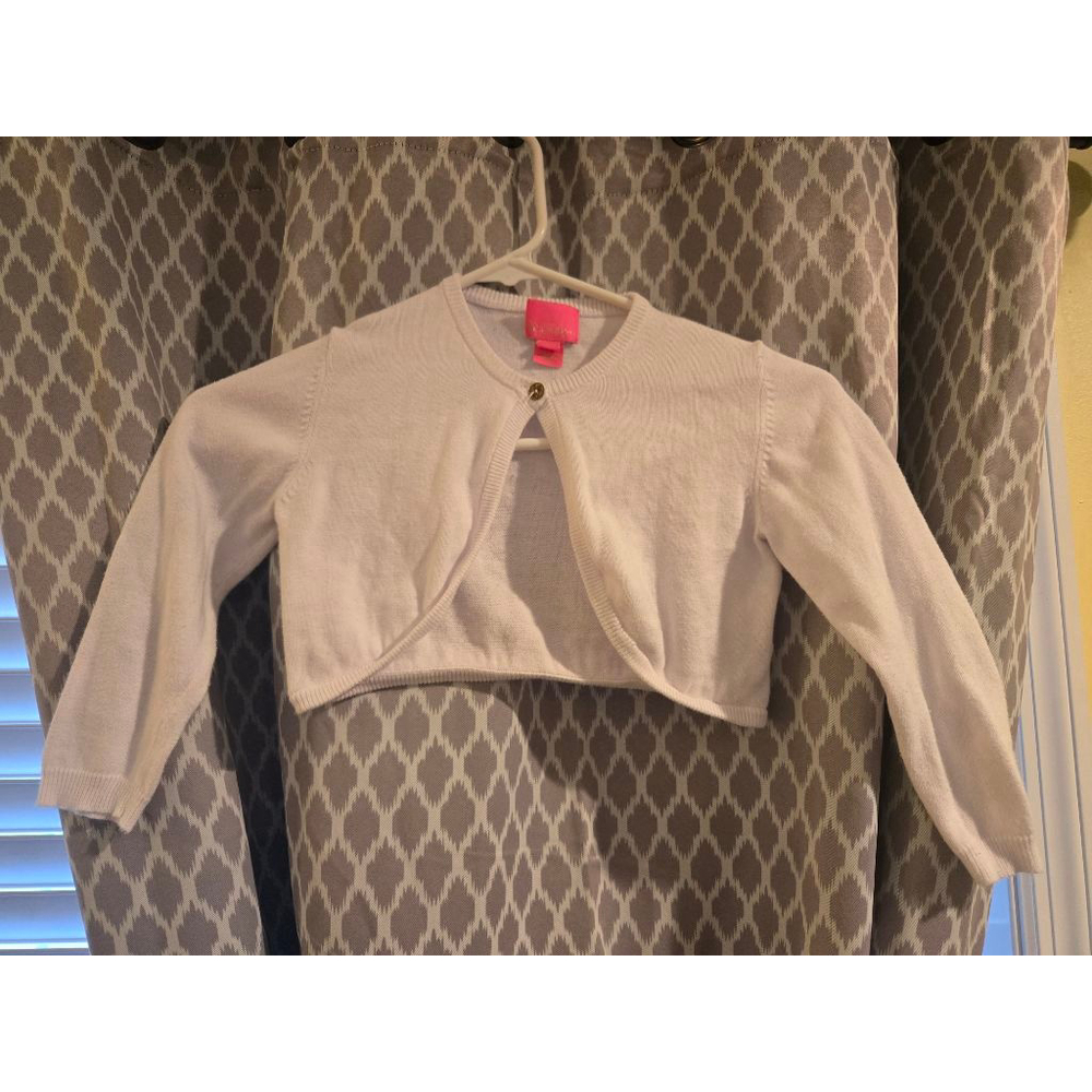 Lilly Pulitzer Cream Cropped Cardigan - Picture 2 of 5